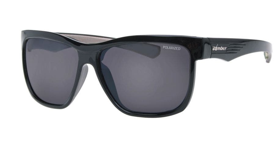 Bomber Eyewear Jaco Bomb Matte Black sunglasses (quarter view)