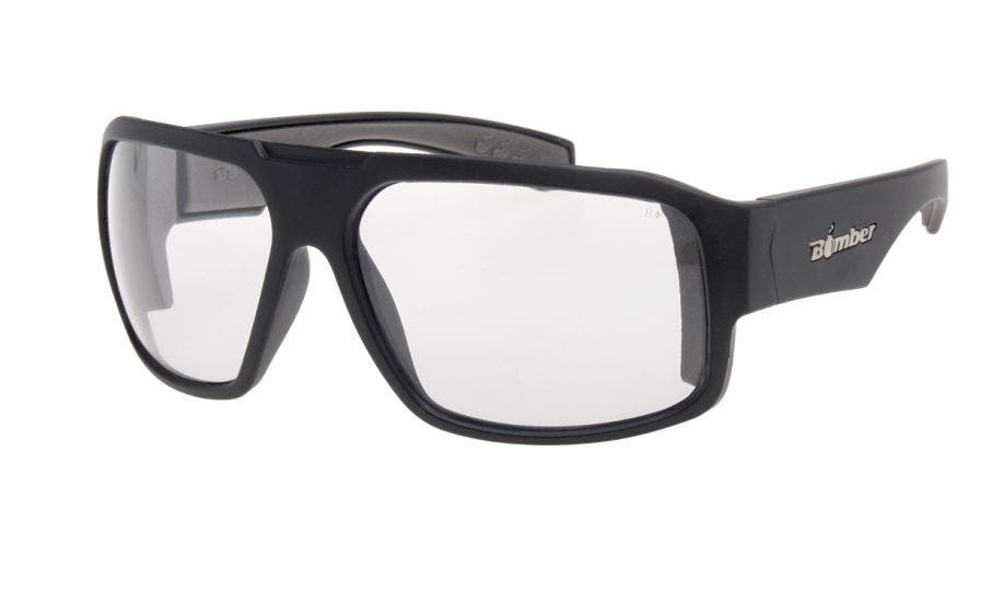 Bomber Eyewear Mega Bomb Matte Black sunglasses (quarter view)